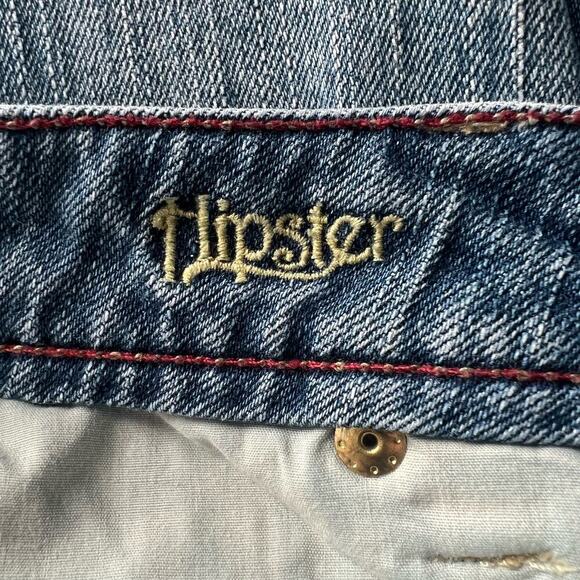 Vintage American Eagle Woman’s Hipster Low Rise Wide Leg Jeans- Size 8S - Picture 4 of 10